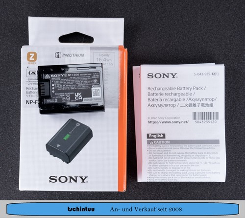 Sony fz100 ion - li-ion, akku