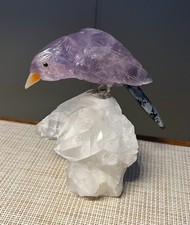 Edelsteinvogel - VOGEL - Vintage - Mineralien - Kristall -