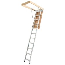 VEVOR Dachbodentreppe Bodentreppe Speichertreppe 170kg 3-3,13m Aluminium Treppe