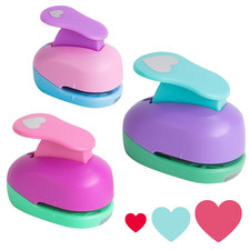 Stanzer Herz 3 Stück Stanzer Kreis Motivstanzer Herz Motivlocher Papierstanzer H