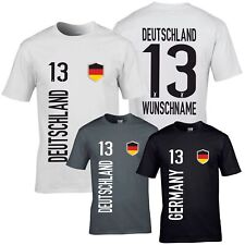 FanShirt DEUTSCHLAND Trikot Herren Druck Nummer Name Jersey WM FanShirts4u