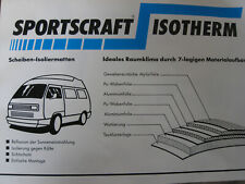 Isotherm Sportscraft VW T4 ScheibenIsoliermatte 7 lagig grau