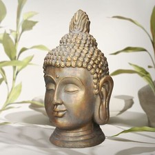 Buddha Kopf Statue Dekofigur