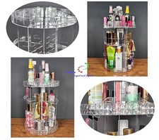 Acryl MakeUp Kosmetik Aufbewahrung Organizer Ständer 360° drehbarer