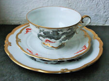 Porzellan Sammelgedeck grauer