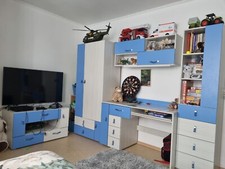 Kinderzimmer Möbel Jungen Kleiderschrank Schreibtisch Regal
