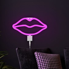 LED Deko Tisch Lampe PINK