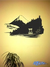 Wandtattoo Torii Berge Japan