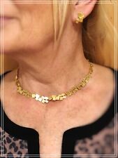Goldcollier - Quadrate - Trend-Halskette 40+5cm - Silber 925 - vergoldet