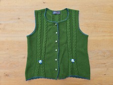 Damen Trachten-Strickweste, grün, Gr. 40