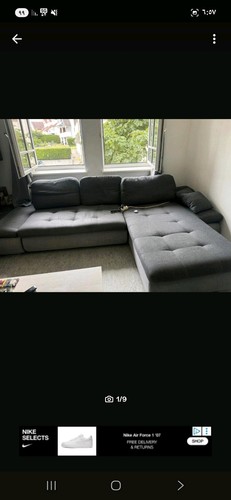 Graues sofa mit - graues,
