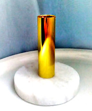 Art Deco Bauhaus Kerzenständer -halter Leuchter Marmor Messing Vintage