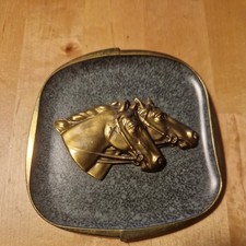 Tolles Bronze Pferde Relief Bild mit 2 Pferden Rennpferd Vollblut Dressurpferd