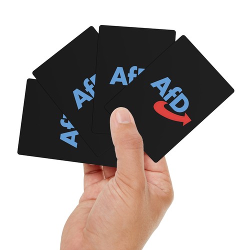 Afd pokerkarten set - afd, set,