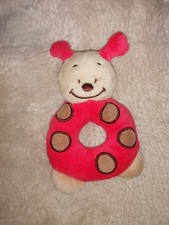 babylove Greifring mit Rassel Marienkäfer rot Baby Spielzeug Greifling ca. 12 cm