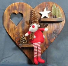 Holzherz Holz Herz Wandregal