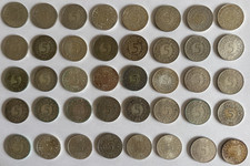 5 DM Kursmünze Silberadler fast komplette Serie 1951-74 ohne 1958 J  72 Münzen !