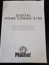 ORIGINAL MAGNAT DIGITAL HOME CINEMA 5100 ANLEITUNG / HANDBUCH