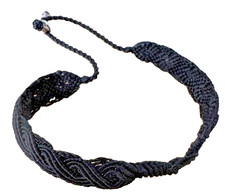 Pandora Retired Macrame Black