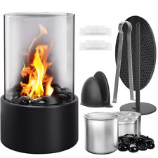 Bio Ethanol Tischkamin Tischfeuer Glaskamin für Indoor,Outdoor mit Dekosteine DE