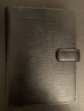 LOUIS VUITTON * Epi * Agenda Filofax Timer  MM System Notizbuch * Schwarz