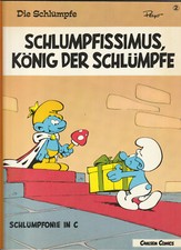 ✪ DIE SCHLÜMPFE #2 Schlumpfissimus König der..., Carlsen 1983 COMICALBUM Z1/1-