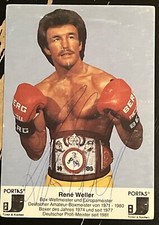 René Weller Autogramm * Boxsport Weltmeister Europameister * handsigniert
