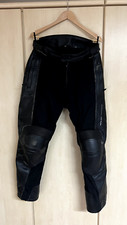 Rev'it Hochwertige Motorrad-Kombihose Leder/Textil Gr. 52 schwarz (Regenschutz)