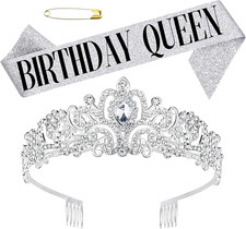 Geburtstagskrone und Schärpe