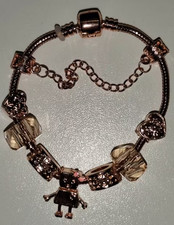 8x Charm 1x Armband 18cm Herz