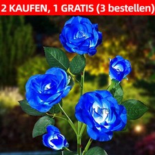 5 Kopf Solarstrom Blumen LED