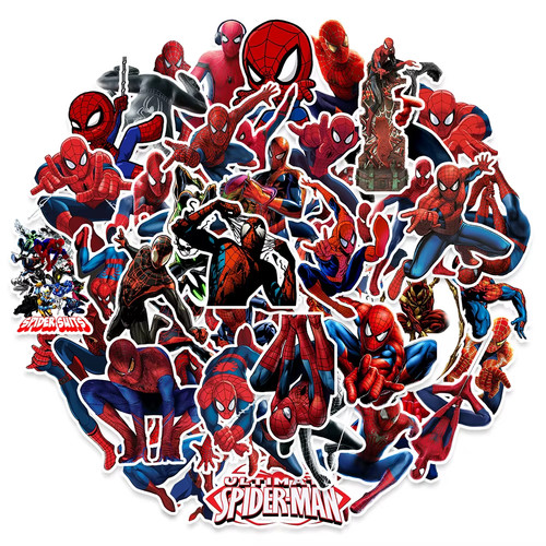 50x spiderman stickers - 50x,