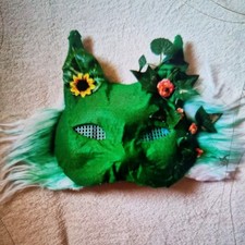 Therian Maske Katzenfell, Selfmade, für Fasching und Karneval Fellmaske