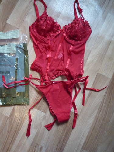 Korsage set marilyn rot - "marilyn",