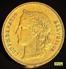 Goldmünze Schweiz 20 SFR - Confederatio Helvetia 1895 B