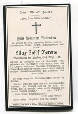 Soldaten Sterbebild 1.WK