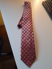 Krawatte Burberry rosa kariert - 100% Seide, sehr schön