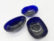 3er SET VINTAGE KOBALTBLAU