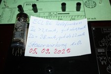 1 x Röhre ECL 86  von Telefunken, getestet, gut.