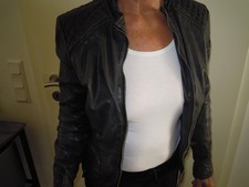 Lederjacke Damen Tigha Schwarz