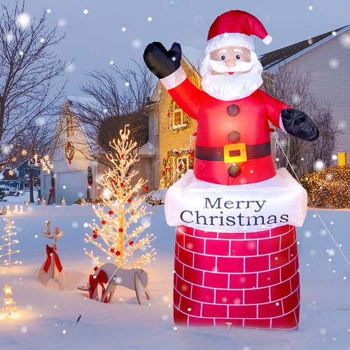 Weihnachtsmann aufblasbar xxl - weihnachtsmann,