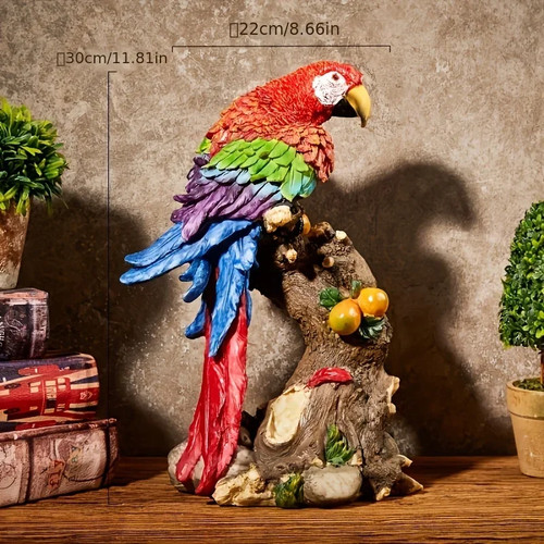 Bunte tierfigur papagei - bunte,