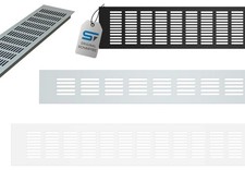 Lüftungsgitter Alu schwarz
