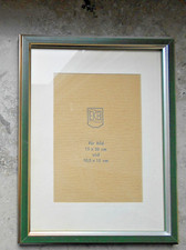 1 Bilderrahmen, Holz, Grün