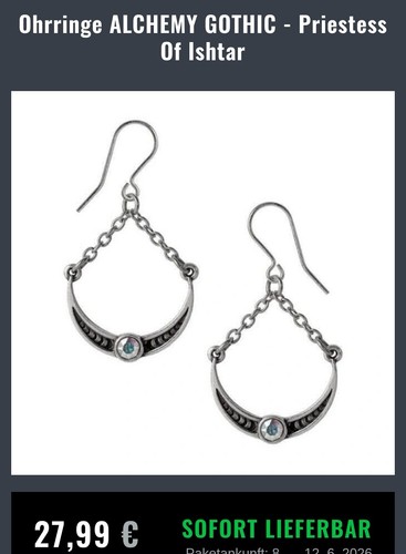 Ohrringe gothic alchemy - gothic,