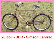 fahrbereites ORIGINAL Simson OLDTIMER Herren Fahrrad 26 Zoll DDR Scheunenfund