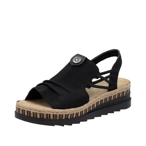 Rieker sandalette schwarz - rieker,