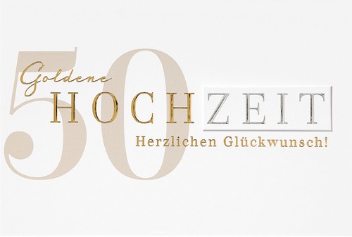 Goldhochzeit 50 - -,