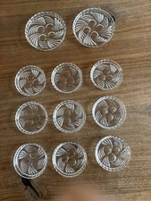 9 Glas/Kristalluntersetzer, ø