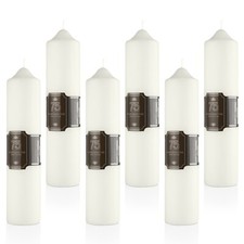 Duftlose große runde klassische Kirche Stumpen Tischkerzen 75 Stunden lange Brenndauer